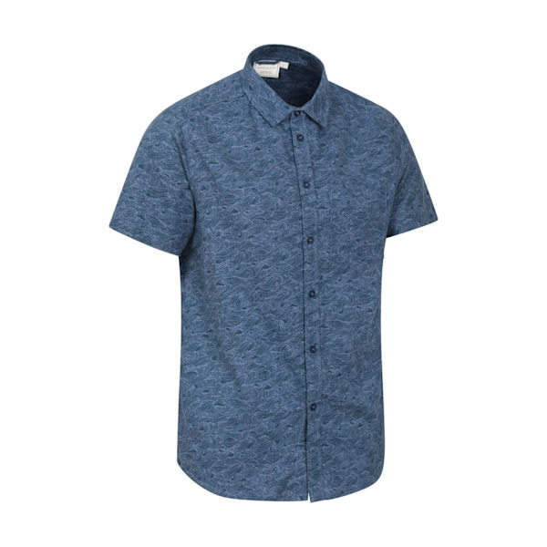 Mountain Warehouse Mens Wave Kortärmad Skjorta S Marinblå Navy S