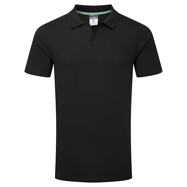 Portwest Ekologisk Återvinningsbar Pikétröja för Män XL Svart Black XL
