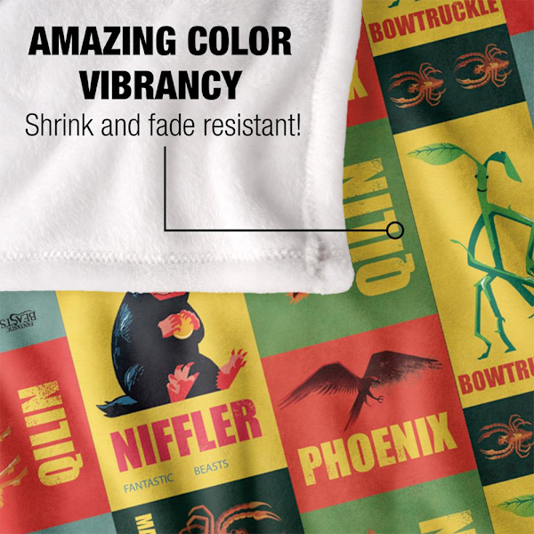 Fantastiska Vidunder Collage Filt One Size Flerfärgad Multicoloured One Size