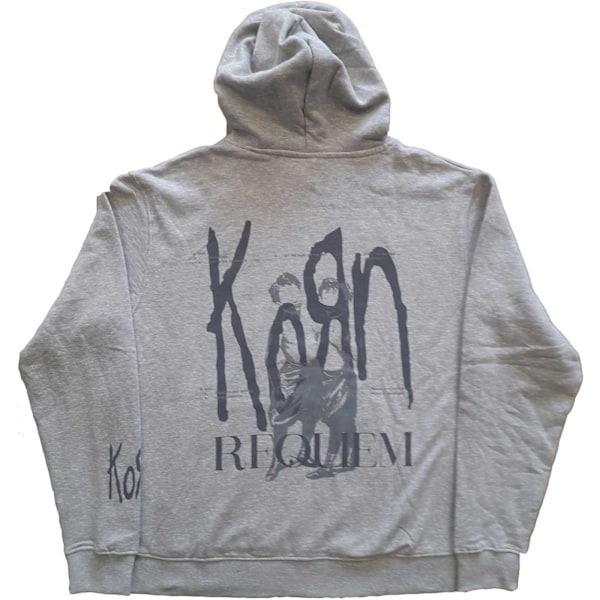 Korn Unisex Adult Requiem Hoodie L Grå Grey L