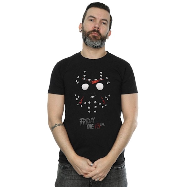 Fredag den 13:e herr Jason Hockey Mask T-shirt M svart Black M