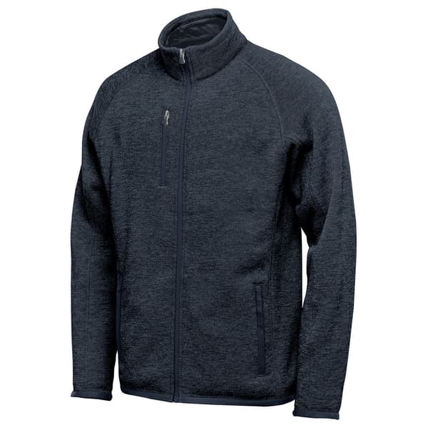 Stormtech Herr Avalante Heather Full Zip Fleece Jacka M Marinblå Navy M
