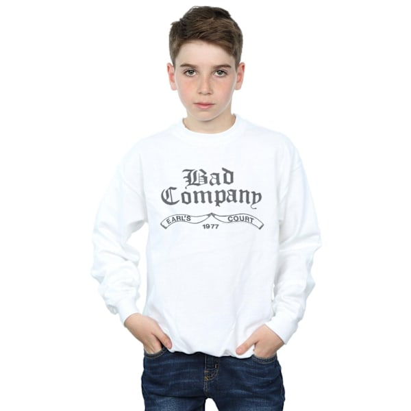 Bad Company Boys Earl´s Court 1977 Sweatshirt 12-13 år Vit White 12-13 Years