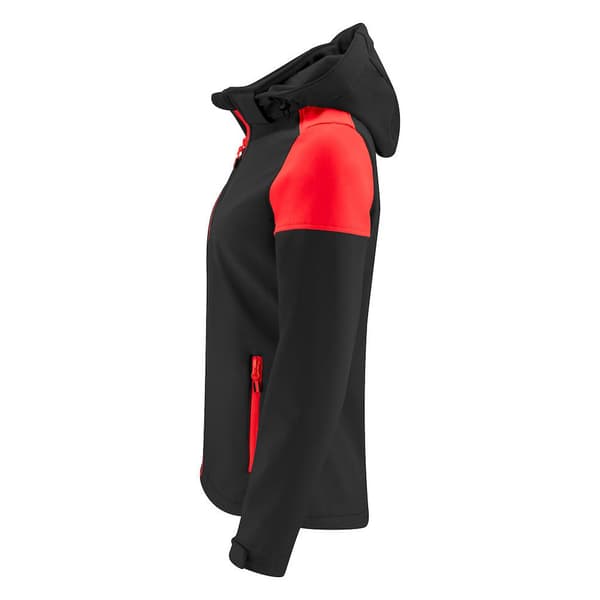 Printer Dam/Dam Prime Soft Shell Jacka L Svart/Röd Black/Red L