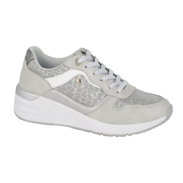 Cipriata Novelia Animal Print Sneakers för damer/kvinnor 3 UK Silver Silver/White 3 UK