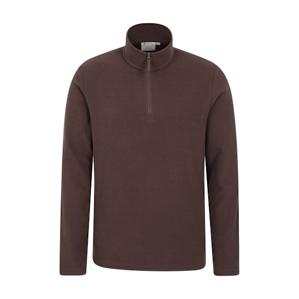 Mountain Warehouse Camber II Fleece Tröja med Halv Dragkedja Herr XXS Brun Brown XXS