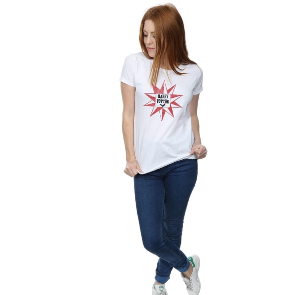 Harry Potter Dam/Kvinnor Hedwig Star Bomull T-shirt XL Vit White XL
