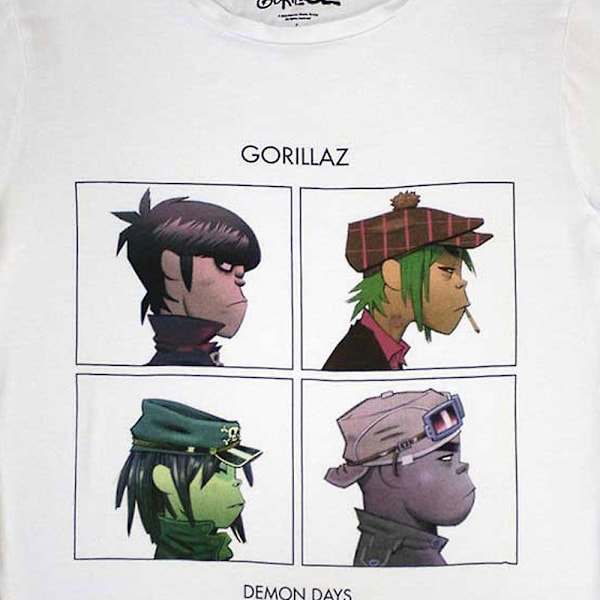 Gorillaz Womens/Ladies Demon Days T-Shirt M Vit White M