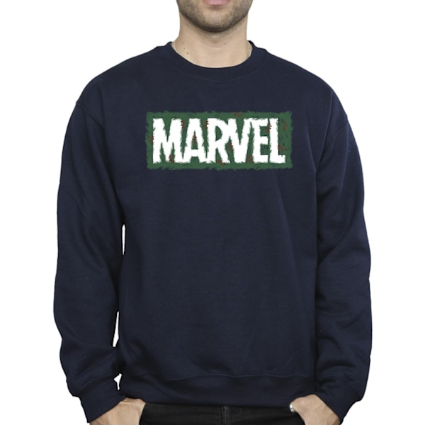 Marvel Holly Logo Sweatshirt L Marinblå Navy Blue L