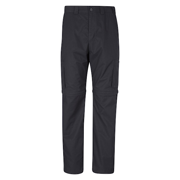 Mountain Warehouse Mens Trek II Konvertibla Vandringsbyxor 38R Black 38R