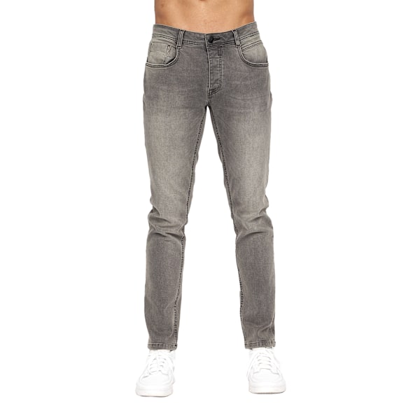 Crosshatch Malcolm Slim Jeans 32R Ljusgrå Tvätt Light Grey Wash 32R