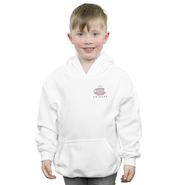 Friends Boys Coffee Cup Breast Print Hoodie 12-13 År Vit White 12-13 Years