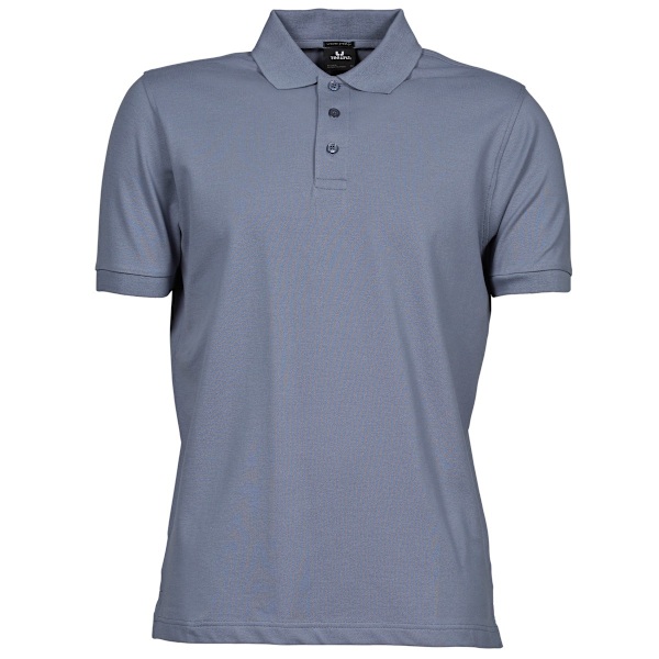 Tee Jays Herr Luxury Stretch Kortärmad Polotröja XL Flint S Flint Stone XL