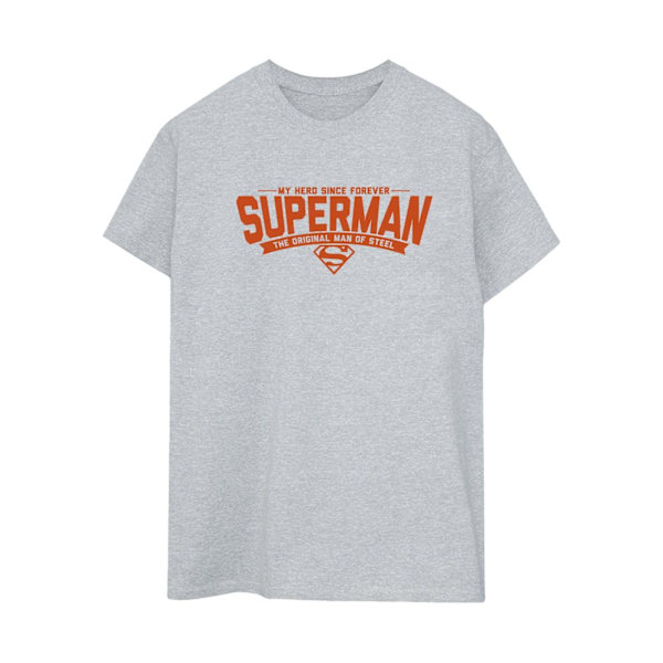 DC Comics Dam/Damer Superman Hero Dad Bomull Boyfriend T-Sh Sports Grey 5XL