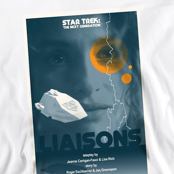 Star Trek Unisex Vuxen The Next Generation Säsong 7 Avsnitt 2 S White L