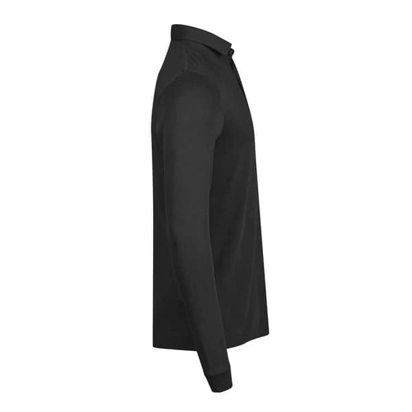 Tee Jays Herr Pima Bomull Långärmad Pikétröja S Svart Black S