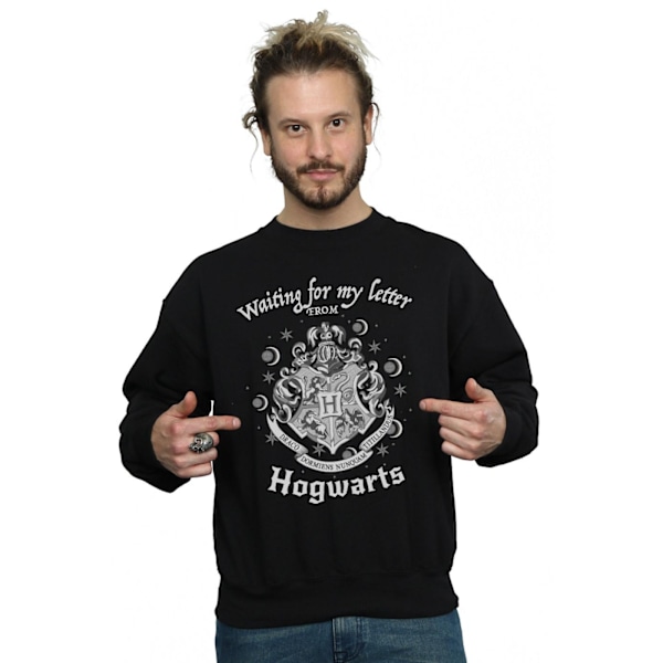Harry Potter Herr Hogwarts Väntar På Mitt Brev Sweatshirt M B Black M