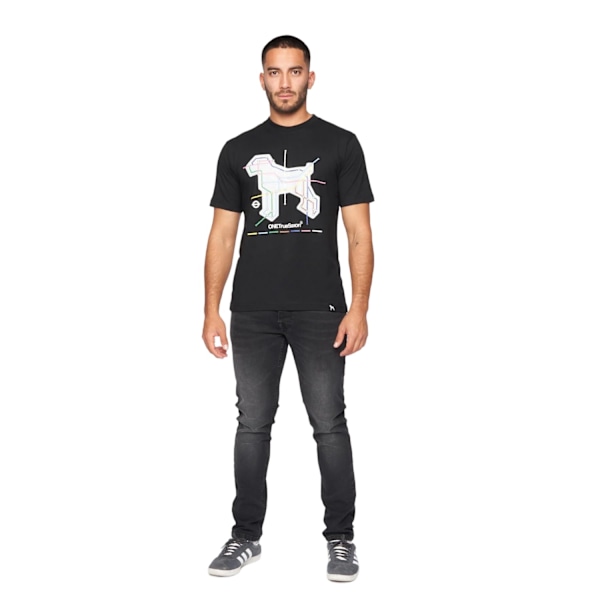 One True Saxon Mens Station T-Shirt L Svart Black L
