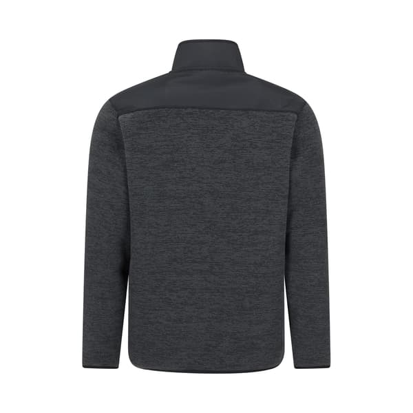 Mountain Warehouse Hayfield Heldragen Fleecejacka med Fuskpälsfoder för Herr Charcoal S