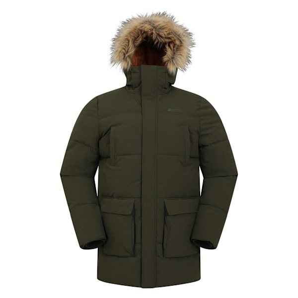 Mountain Warehouse Herr Fern Vattenavvisande Vadderad Parka XS Khaki Khaki Green XS