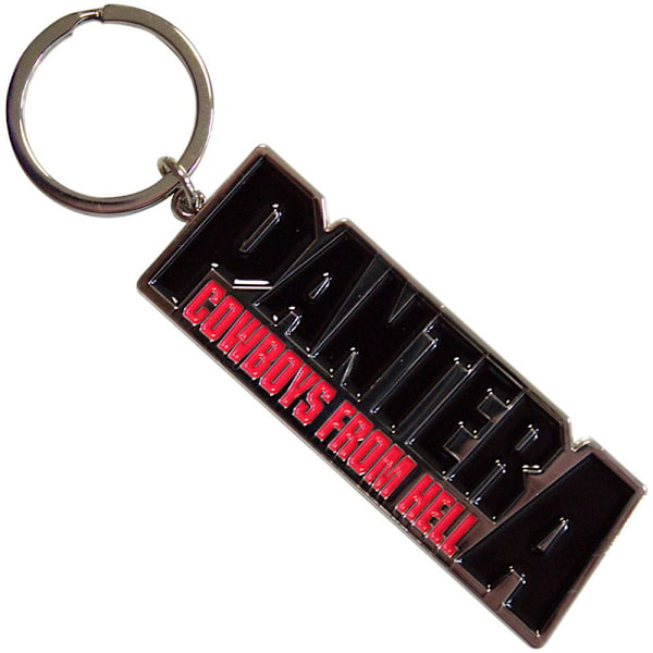 Pantera Cowboys From Hell Nyckelring One Size Svart/Röd Black/Red One Size