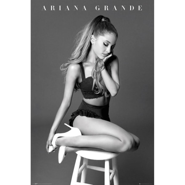 Ariana Grande Officiell affisch One Size Svart/Vit Black/White One Size