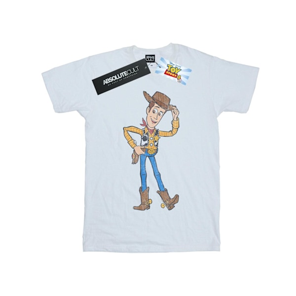 Disney Boys Toy Story 4 Sheriff Woody Pose T-Shirt 12-13 år White 12-13 Years