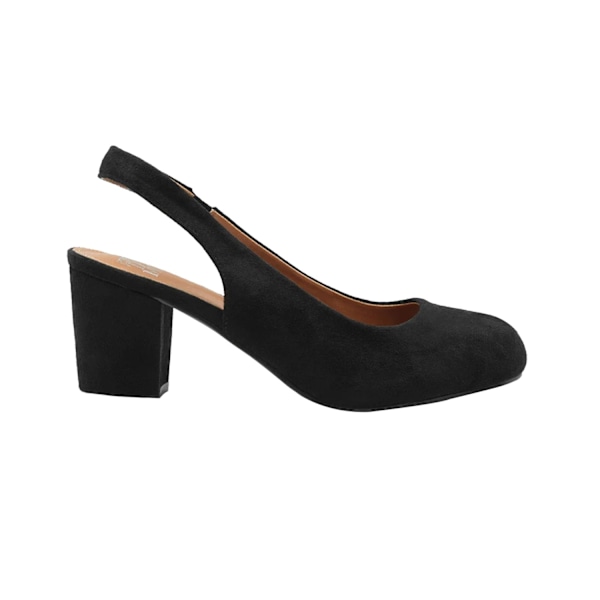 Where's That From Dam/Damer Edith Mocka Sling Back Bred Blockklack Black 4 UK Wide