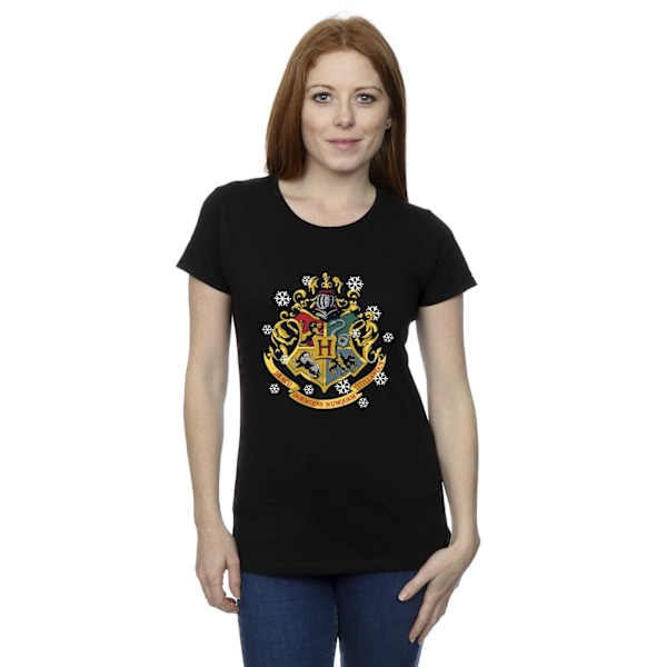 Harry Potter Dam/Damjul Jul Crest Bomull T-shirt M Svart Black M