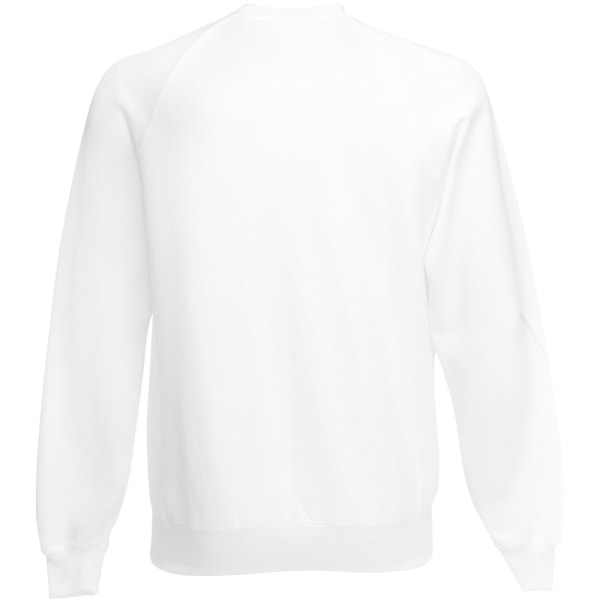 Fruit Of The Loom Herr Raglan Sleeve Belcoro® Sweatshirt 2XL Wh White 2XL
