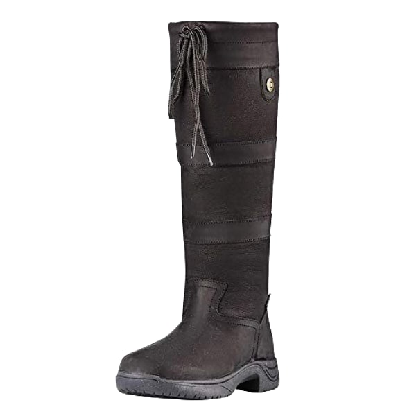 Dublin Adults Unisex River Leather Boots III 7 UK Wide Black Black 7 UK Wide