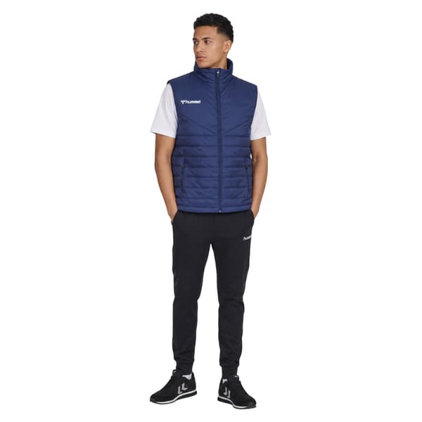 Hummel Herr Quilted Logo Gilet S Marinblå Navy S