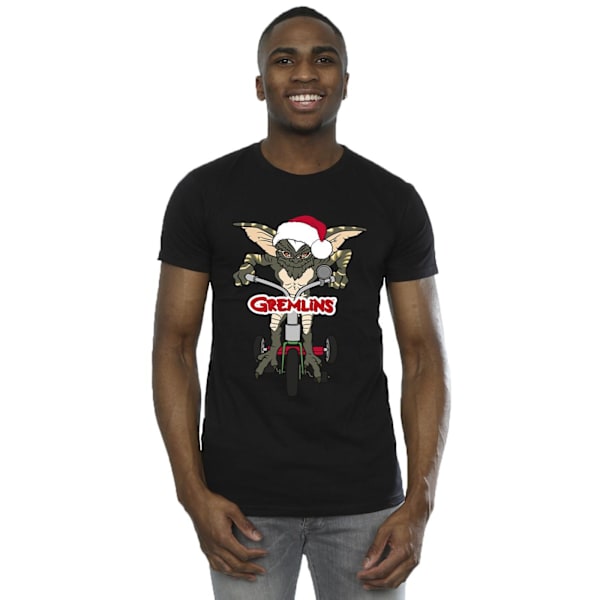 Gremlins herrcykel logotyp T-shirt S svart Black S