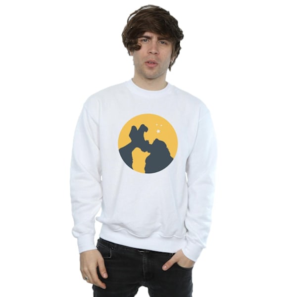 Disney Herr Lady Och Lufsen Moonlight Kiss Sweatshirt L Vit White L