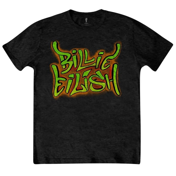 Billie Eilish Unisex Vuxen Graffiti bomull T-shirt S Svart Black S