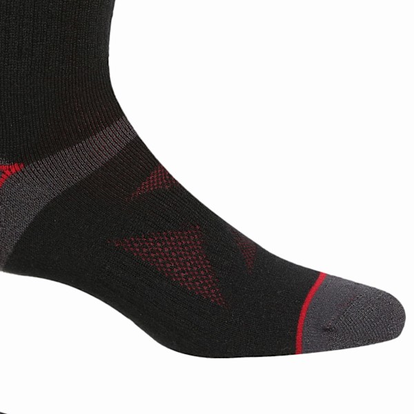 Regatta Unisex Vuxen Ull Vandringskängstrumpor (2-pack) 6 UK-8 Black/Dark Red 6 UK-8 UK