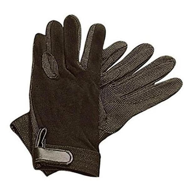 Dublin Adults Track Riding Gloves Small Black Black Small
