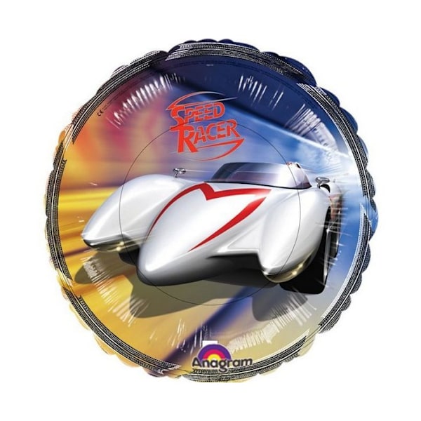 Speed Racer Bil Folieballong En Storlek Flerfärgad Multicoloured One Size