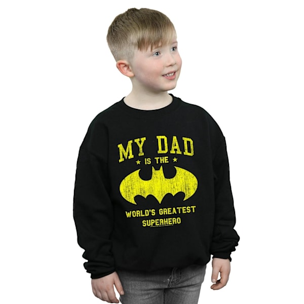 DC Comics Pojkar Batman Min Pappa Är En Superhjälte Sweatshirt 5-6 År Black 5-6 Years