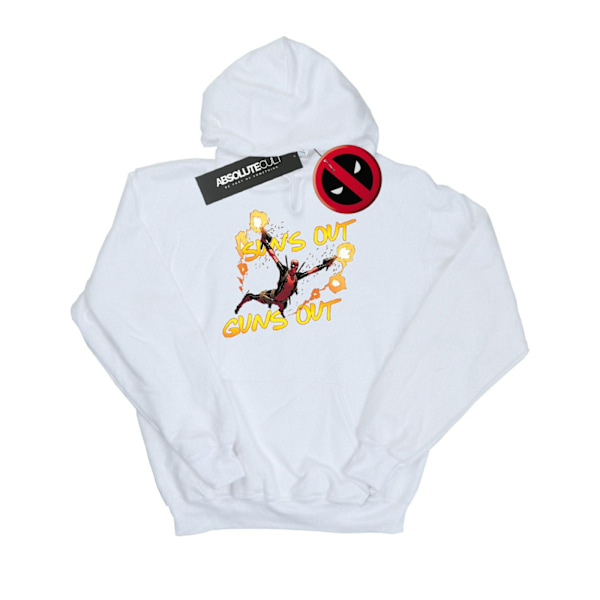 Marvel Herr Deadpool Sun´s Out Guns Out Hoodie M Vit White M