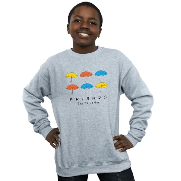 Friends Boys Coloured Umbrellas Sweatshirt 5-6 år Sports Grey Sports Grey 5-6 Years