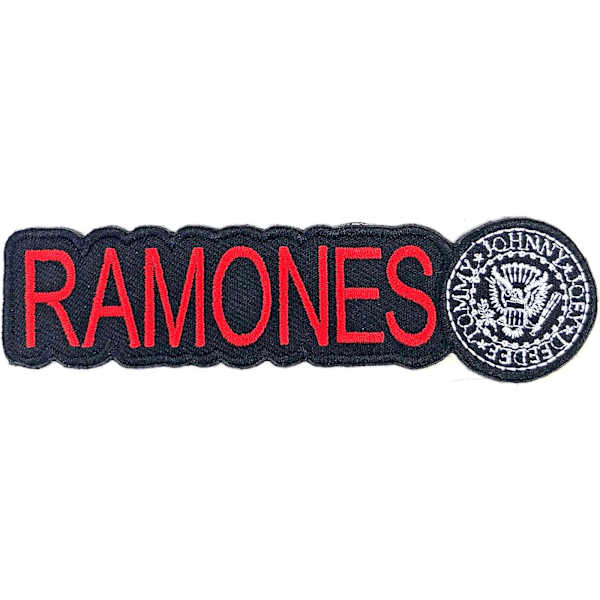 Ramones logotyp strykjärnsmärke One Size Röd/Svart/Vit Red/Black/White One Size
