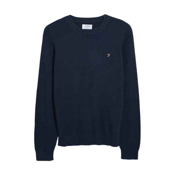 Farah Herr Rainhill Enfärgad Normal Tröja S True Navy True Navy S