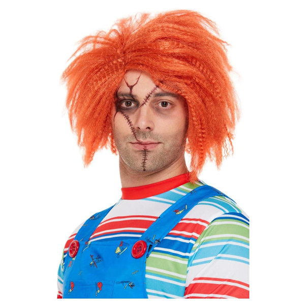 Chucky Unisex Vuxen Krusig Peruk One Size Ingefära Ginger One Size