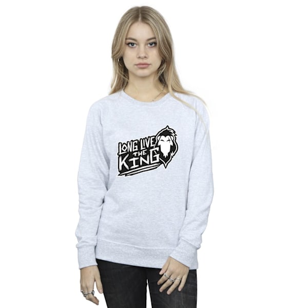 Disney Dam/Damer Lejonkungen The King Sweatshirt M Sports Sports Grey M