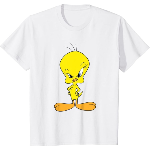 Looney Tunes Boys Angry Tweety Bomull T-shirt 7-8 år Vit White 7-8 Years