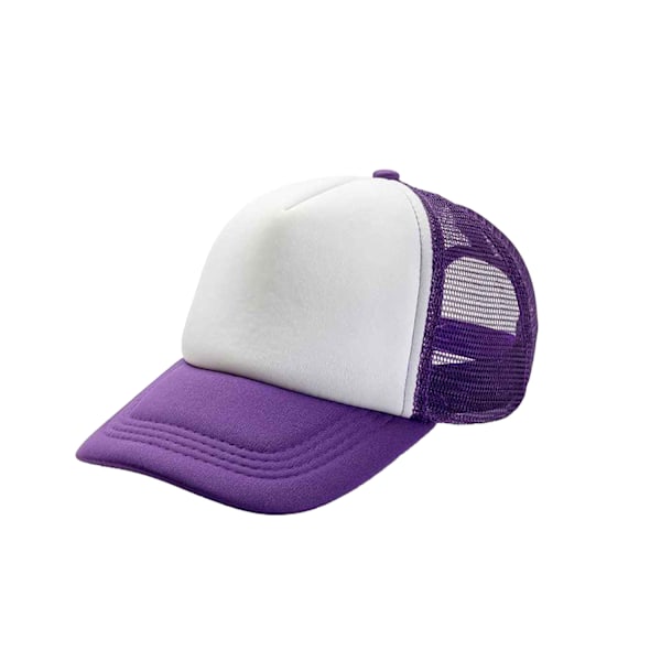 Result Core Half Mesh Truckerkeps One Size Lila/Vit Purple/White One Size
