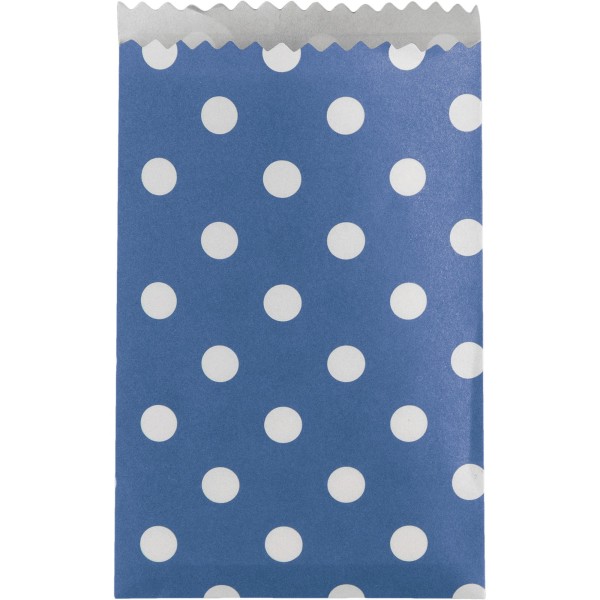 Creative Converting Polka Dot Paper Treat Bag (paket med 20) En True Blue/White One Size