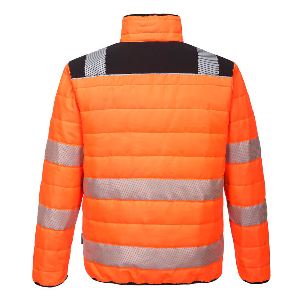 Portwest Herr PW3 Hi-Vis Säkerhetsfodrad Jacka M Orange/Svart Orange/Black M