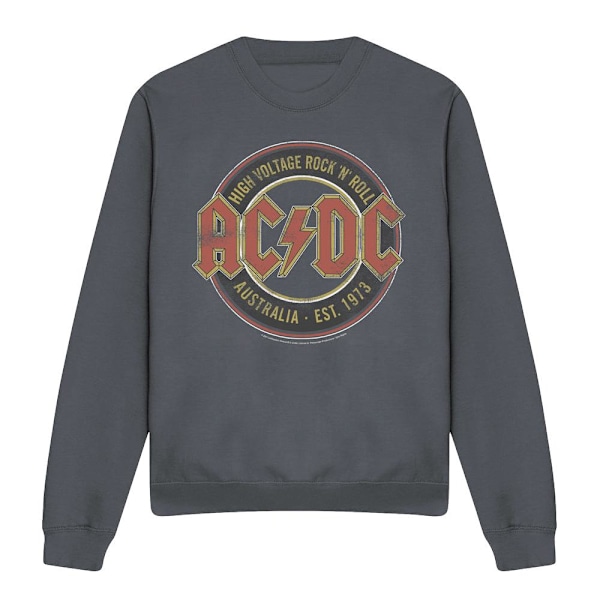 AC/DC Unisex Vuxen Est. ´73 Sweatshirt M Kolgrå Charcoal M